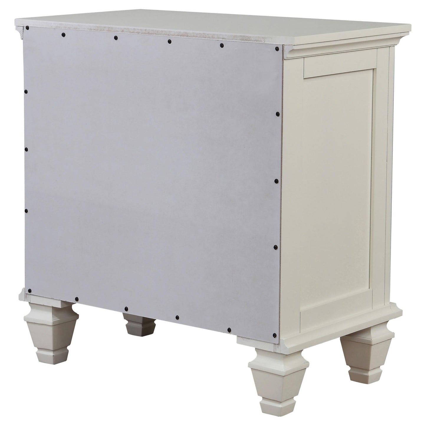 Coaster Furniture Sandy Beach 201302 3-Drawer Nightstand - Cream White IMAGE 7