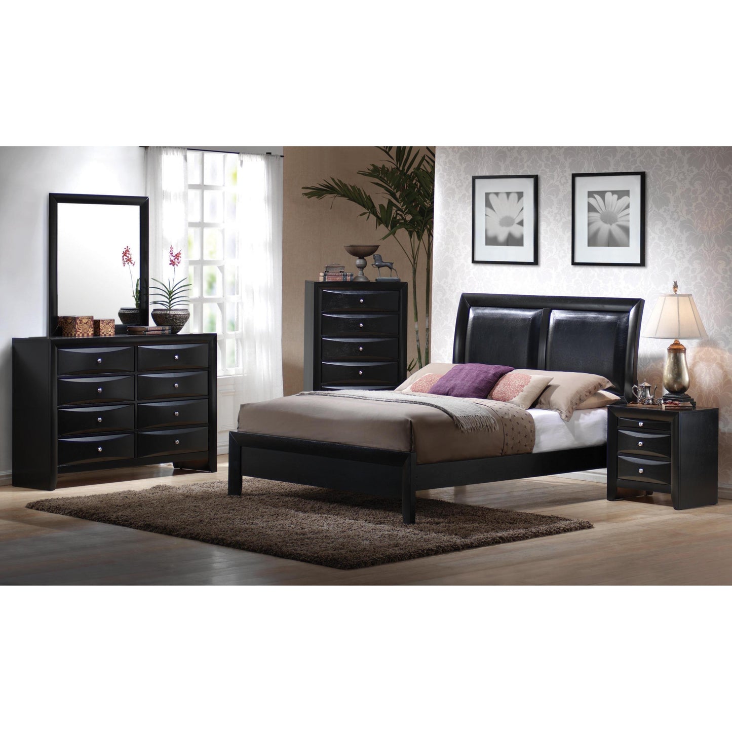 Coaster Furniture Briana 200704 Dresser Mirror - Black IMAGE 3