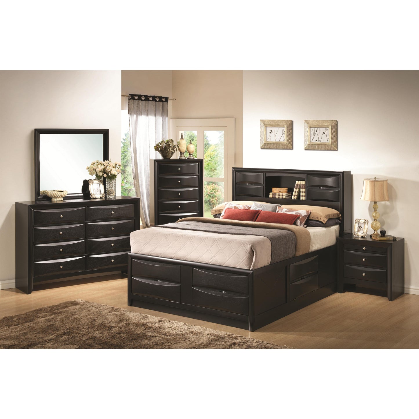 Coaster Furniture Briana 200704 Dresser Mirror - Black IMAGE 4