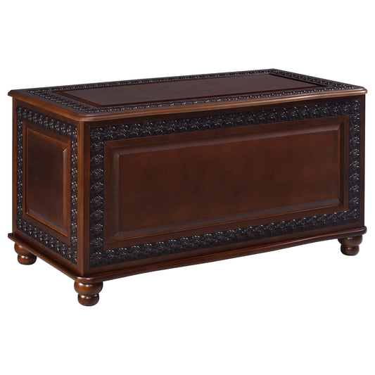 Coaster Furniture Finlay 900012 Cedar Chest - Dark Tobacco IMAGE 1