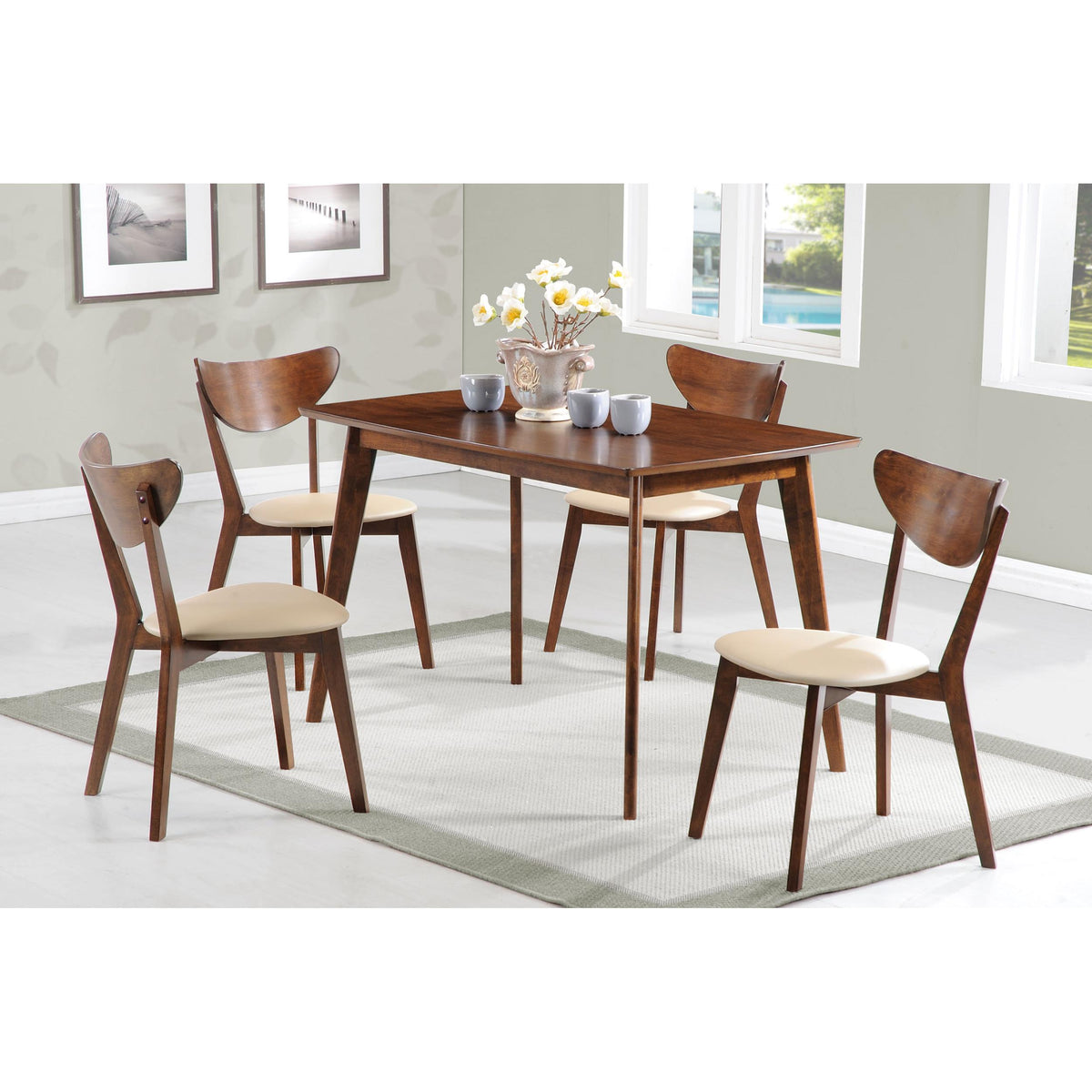 Coaster Furniture Kersey 103062 Wood Dining Side Chair - Chestnut (Set of 2) IMAGE 11