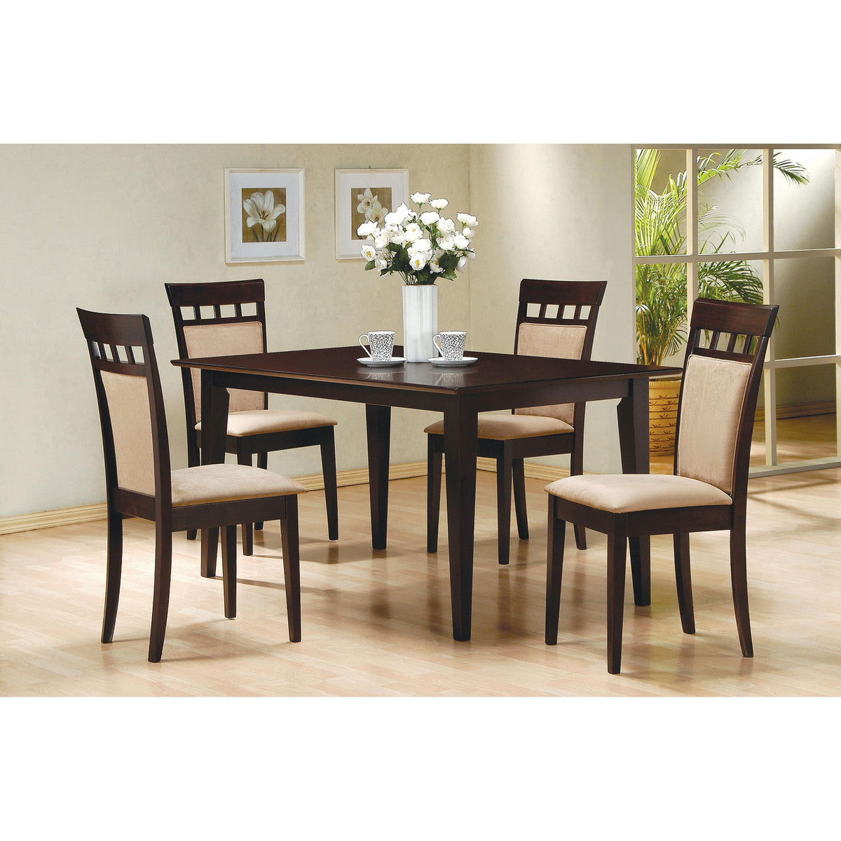 Coaster Furniture Gabriel 100773 Closed Back Dining Side Chair - Cappuccino (Set of 2) IMAGE 12