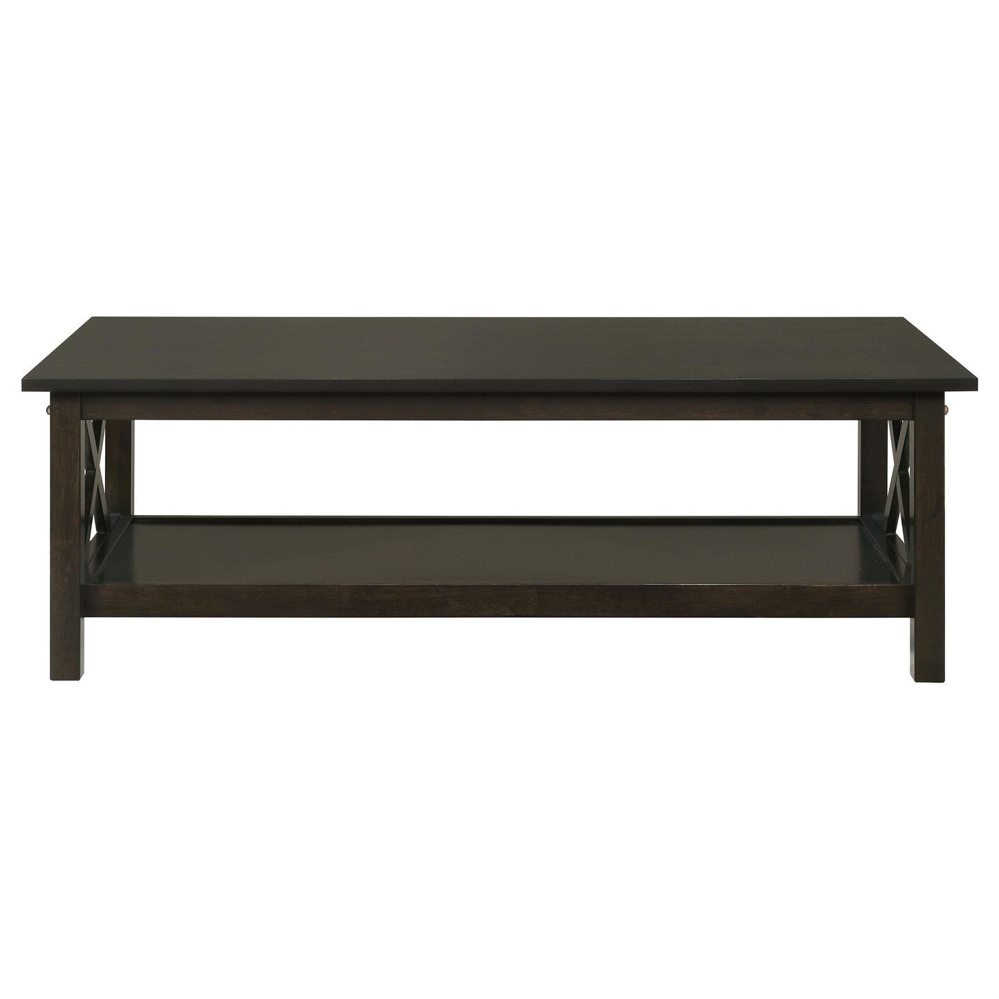 Coaster Furniture Rachelle 5909 3-piece Rectangular Coffee Table Set - Deep Merlot IMAGE 3