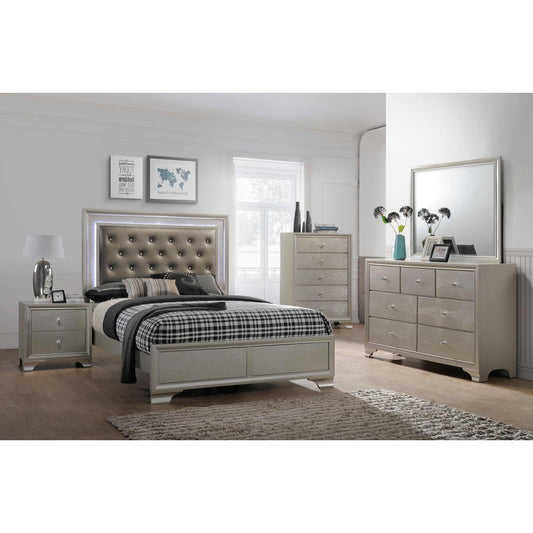 Crown Mark Lyssa B4300 6 pc Queen Panel Bedroom Set IMAGE 1