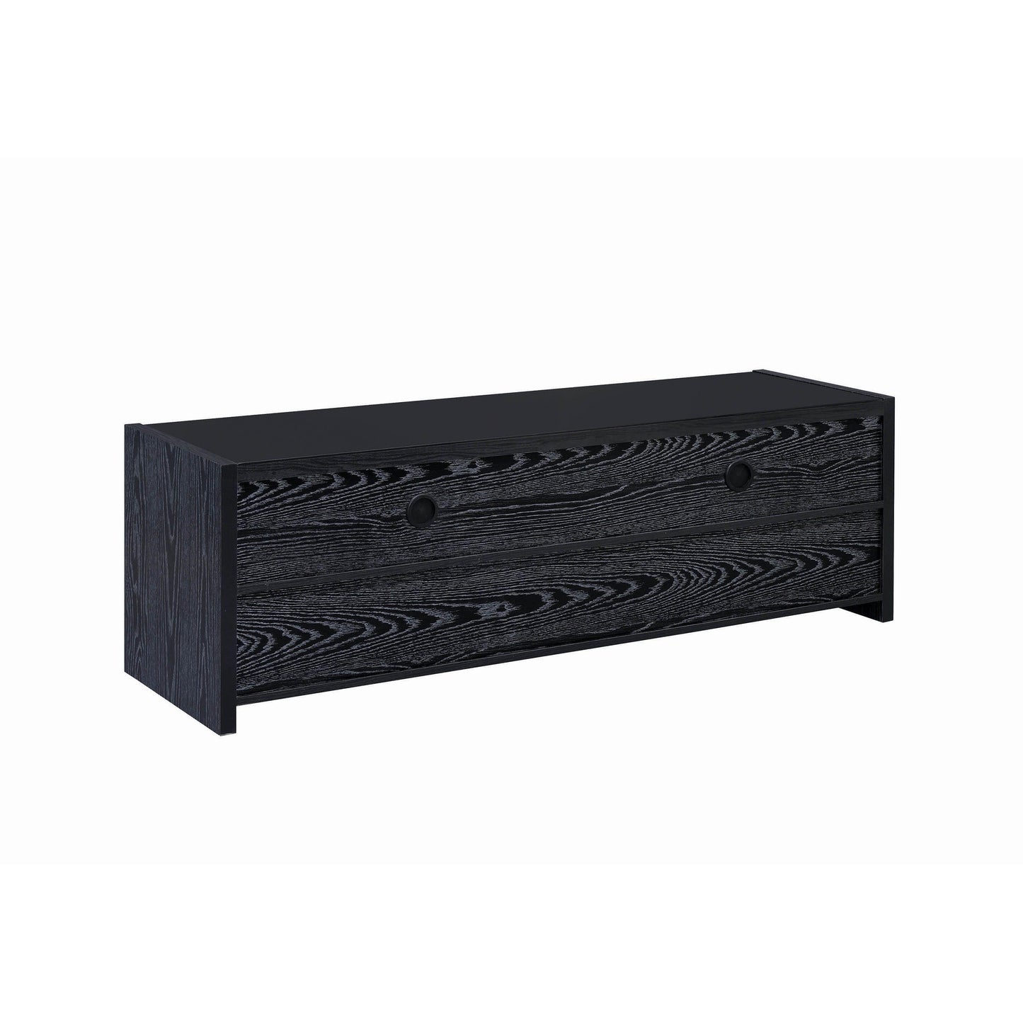 Coaster Furniture Alton 700645 3-Drawer Engineered Wood 62" TV Stand - Black Oak IMAGE 3