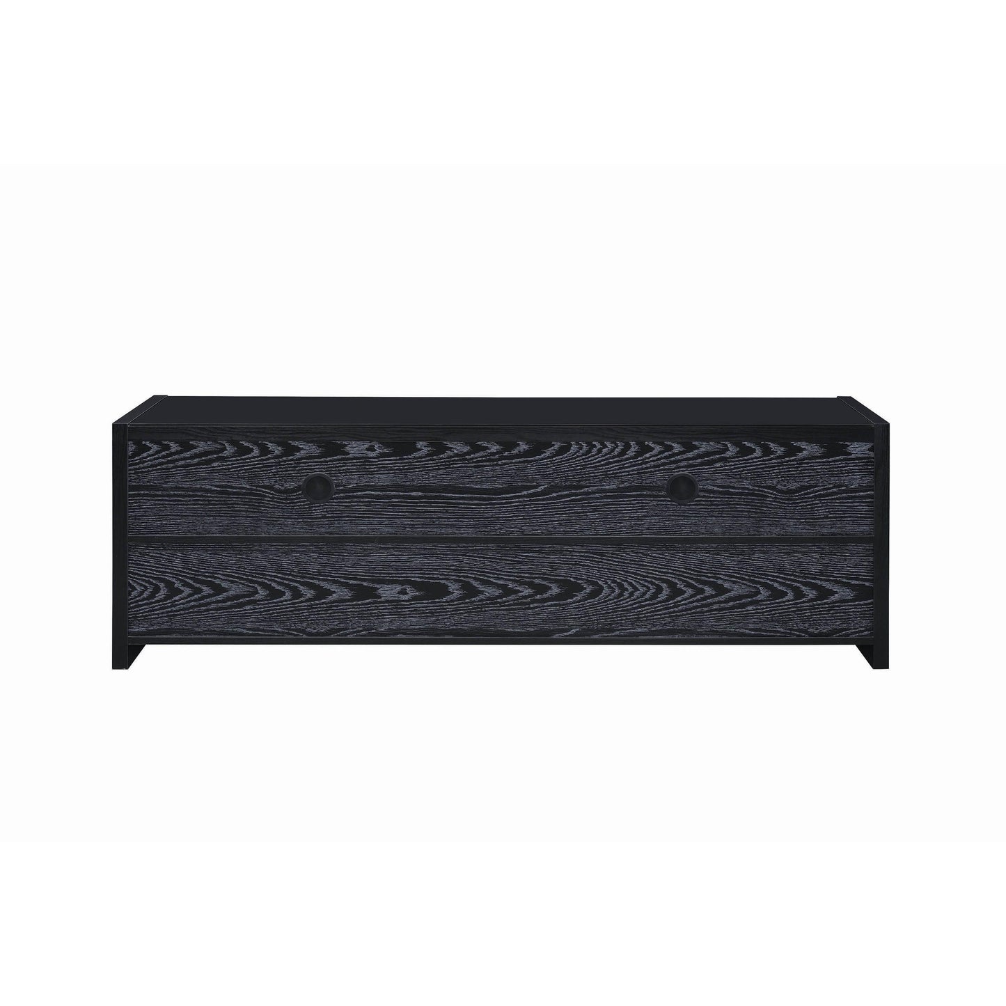 Coaster Furniture Alton 700645 3-Drawer Engineered Wood 62" TV Stand - Black Oak IMAGE 6