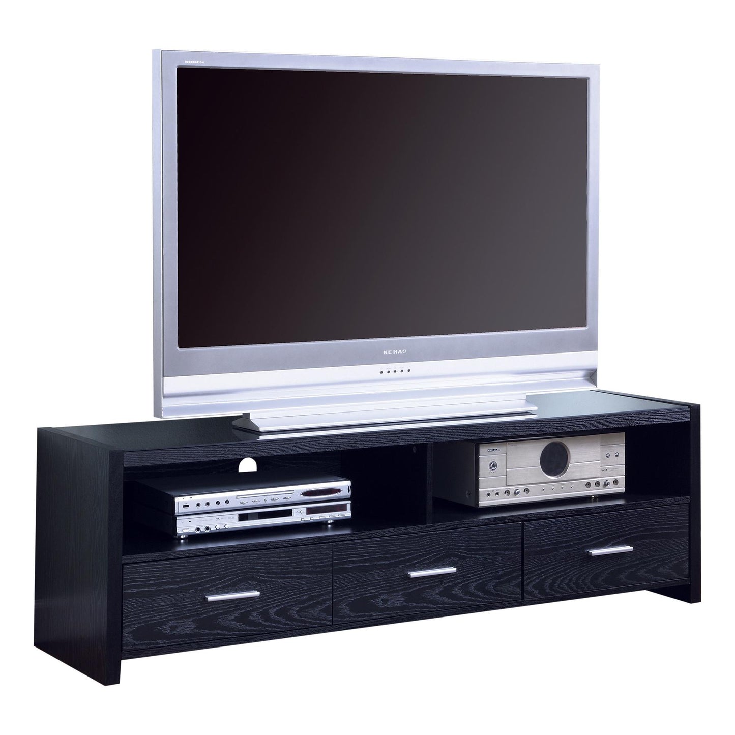 Coaster Furniture Alton 700645 3-Drawer Engineered Wood 62" TV Stand - Black Oak IMAGE 8
