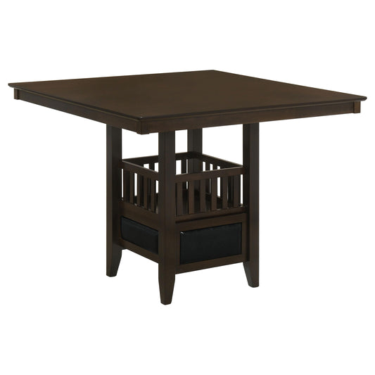 Coaster Furniture Jaden 100958 Square 47-inch Counter Height Dining Table - Espresso IMAGE 1