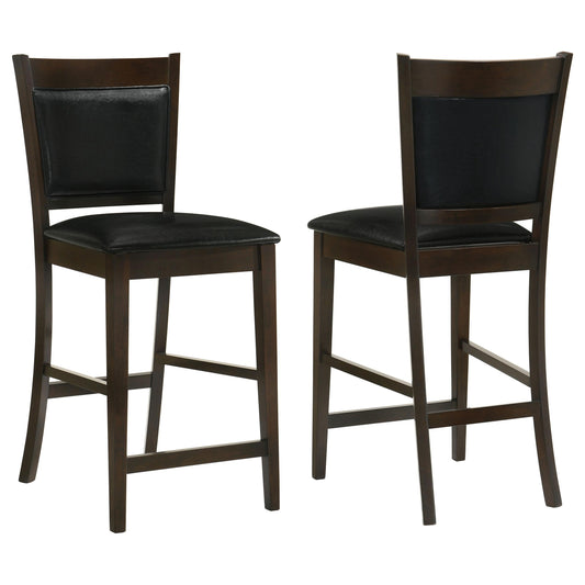 Coaster Furniture Jaden 100959 Upholstered Counter Chair - Espresso (Set of 2) IMAGE 1