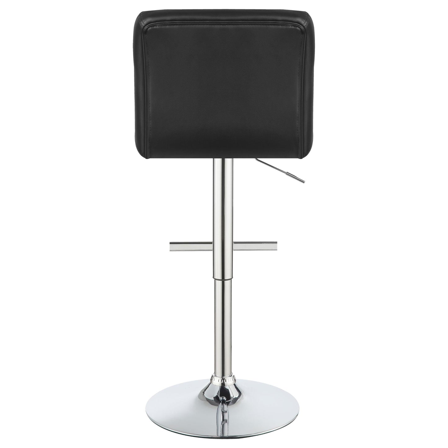 Coaster Furniture Lenny 102554 Upholstered Adjustable Bar Stool - Black (Set of 2) IMAGE 6