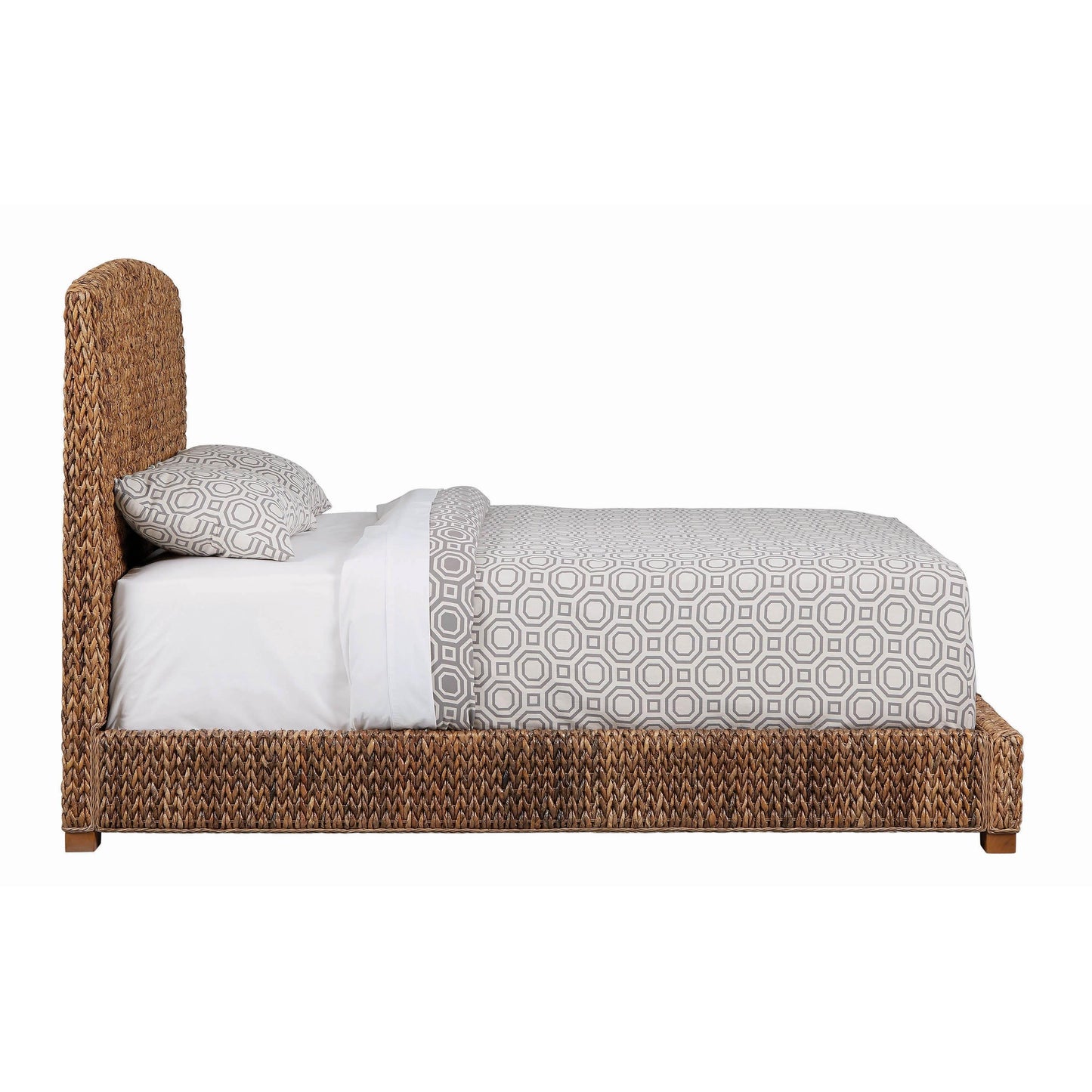 Coaster Furniture Laughton 300501Q Banana Leaf Queen Panel Bed - Amber IMAGE 2