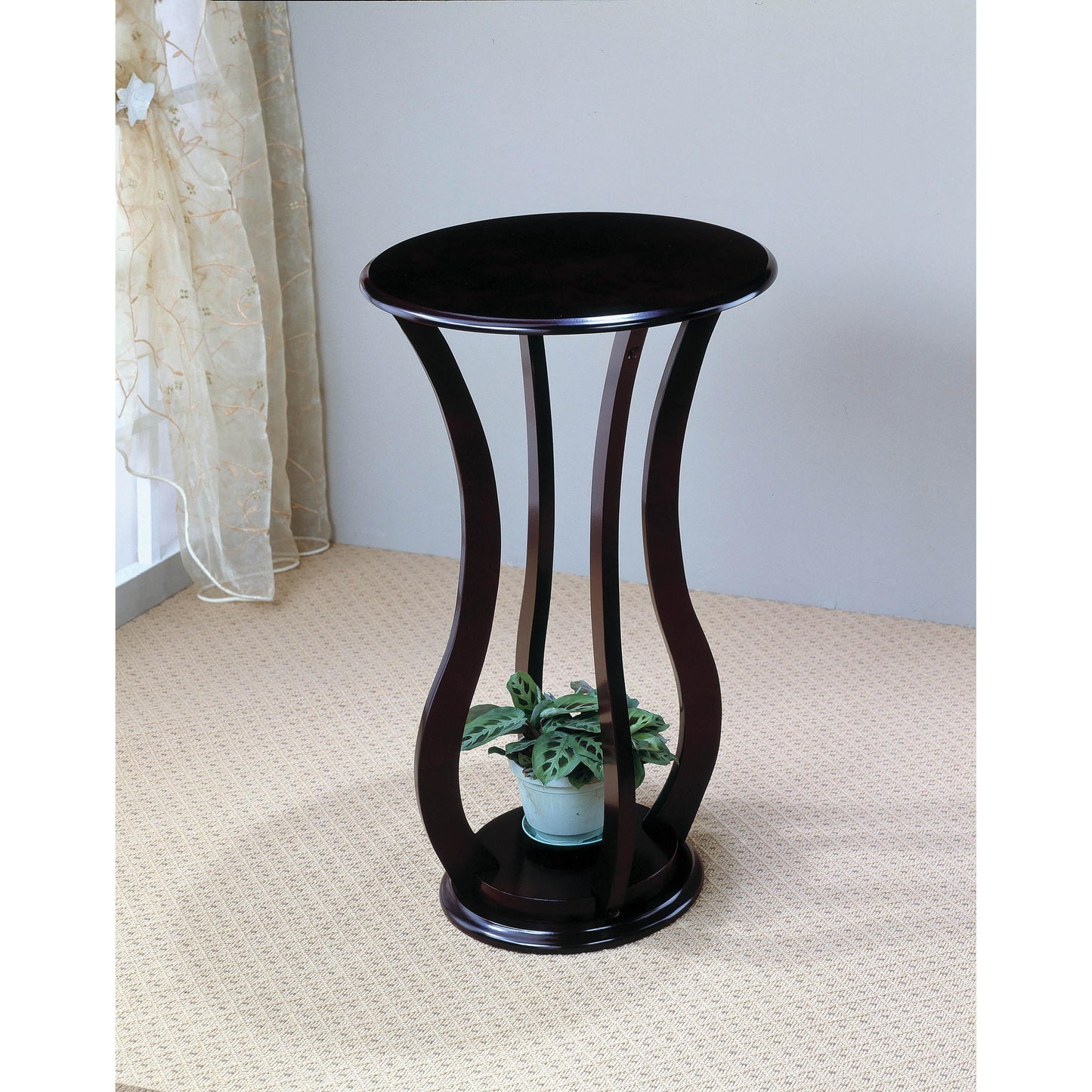 Coaster Furniture Elton 900934 Round Wood Top Accent Side Table - Cherry IMAGE 1