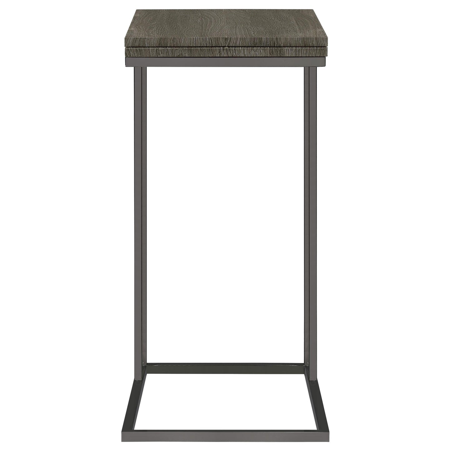 Coaster Furniture Pedro 902864 Expandable C-Shaped Sofa Side Table - Weathered Grey IMAGE 3