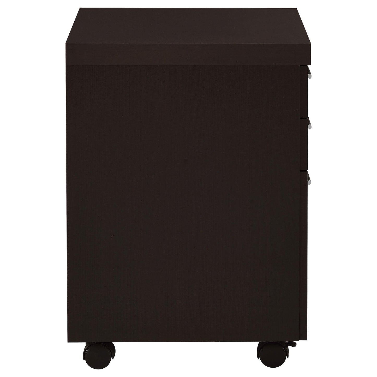 Coaster Furniture Skylar 800894 3-Drawer Home Office Mobile File Cabinet - Cappuccino IMAGE 9