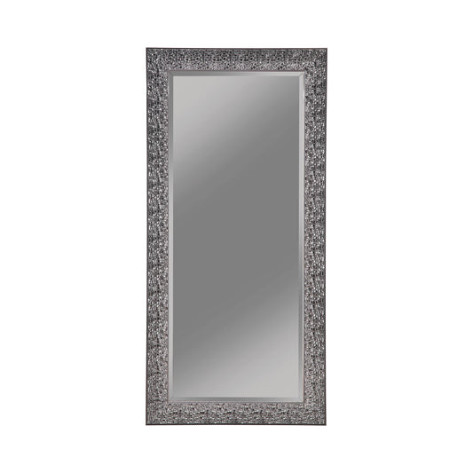 Coaster Furniture Rollins 901999 32 x 66 Inch Rectangular Floor Mirror - Black IMAGE 1