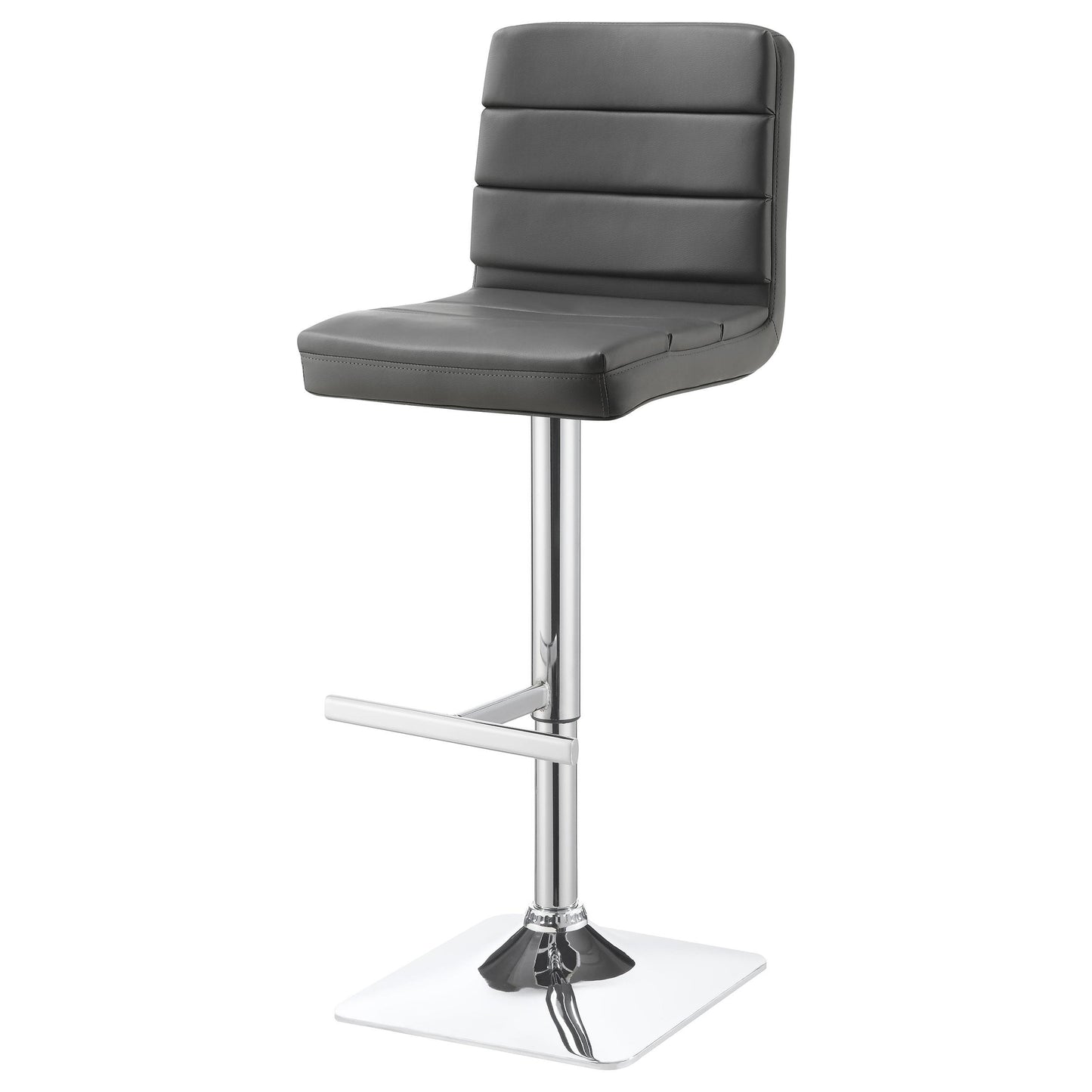 Coaster Furniture Bianca 120696 Upholstered Adjustable Bar Stool - Grey (Set of 2) IMAGE 4
