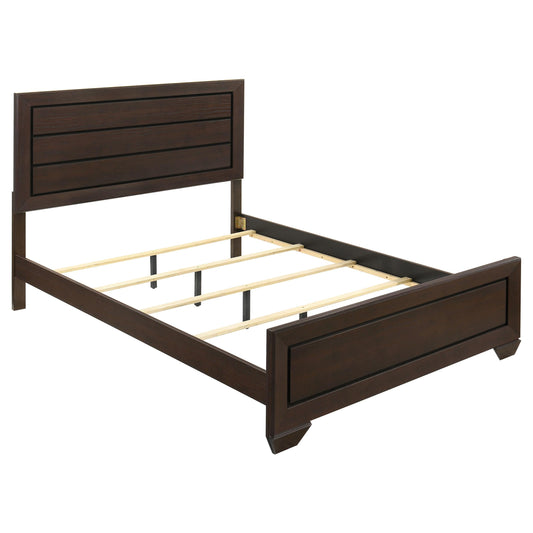 Coaster Furniture Kauffman 204391Q Wood Queen Panel Bed - Dark Cocoa IMAGE 1