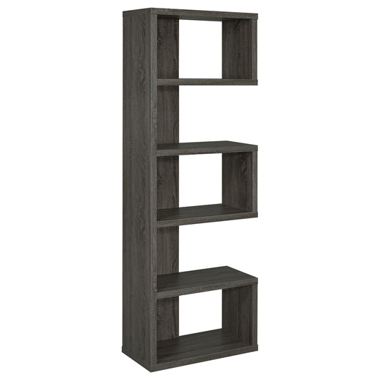 Coaster Furniture Joey 800552 71-inch 5-shelf Bookshelf - Weathered Grey IMAGE 1