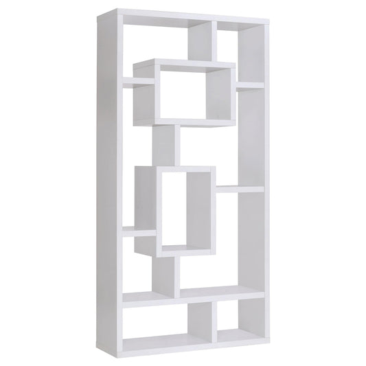 Coaster Furniture Corey 800157 71-inch 8-shelf Bookshelf - White IMAGE 1