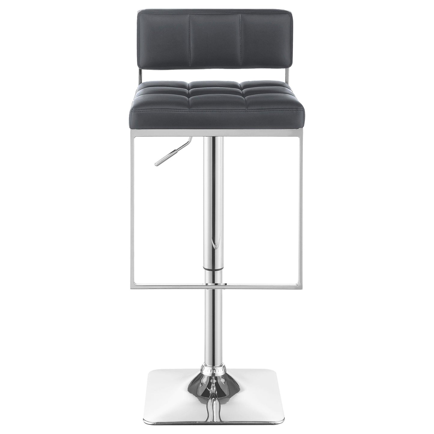Coaster Furniture Alameda 100195 Adjustable Bar Stool - Chrome and Grey IMAGE 3