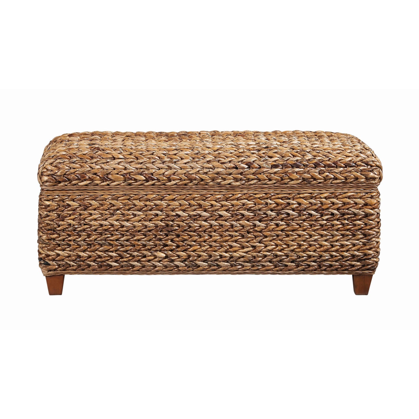 Coaster Furniture Laughton 500215 Hand-Woven Banana Leaf Storage Trunk - Amber IMAGE 2