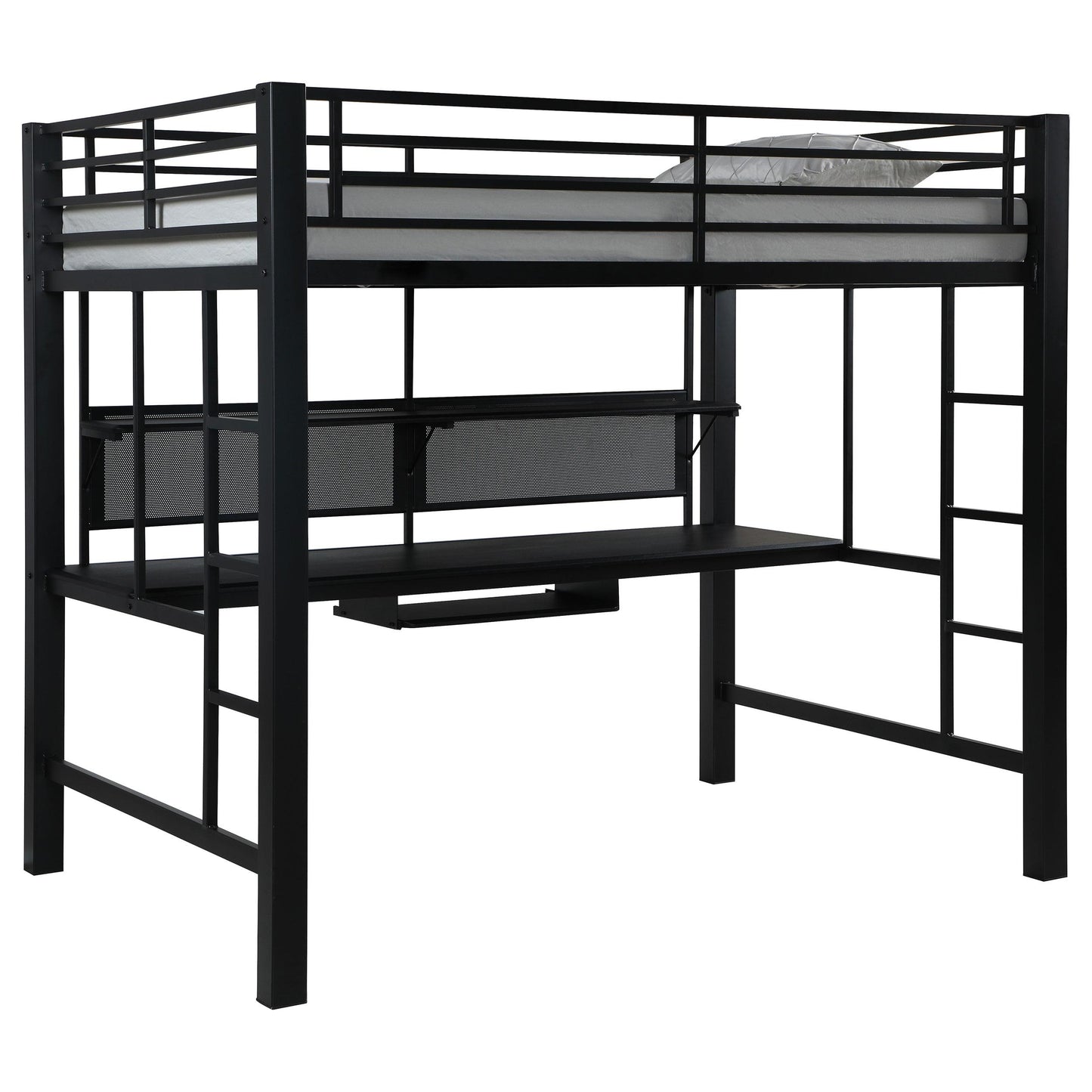 Coaster Furniture Avalon 460023 Full Workstation Loft Bed - Black IMAGE 1