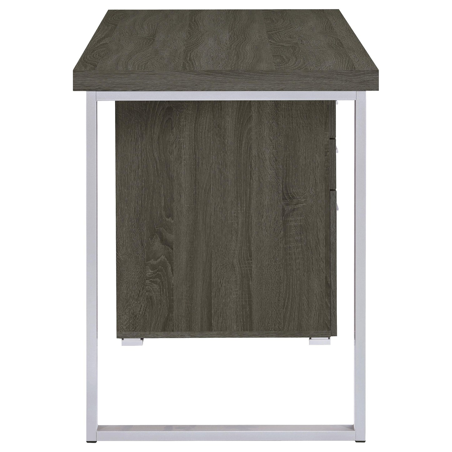 Coaster Furniture Brennan 800520 47-inch 3-Drawer Office Computer Desk - Weathered Grey IMAGE 9