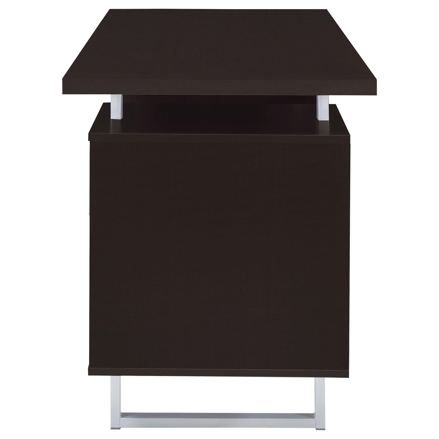 Coaster Furniture Lawtey 801521 60-inch 2-Drawer Office Computer Desk - Cappuccino IMAGE 5