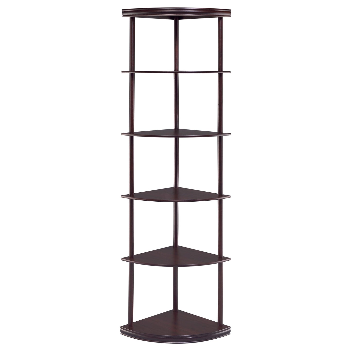 Coaster Furniture Bonwick 800279 72-inch 5-shelf Corner Bookshelf - Cappuccino IMAGE 2