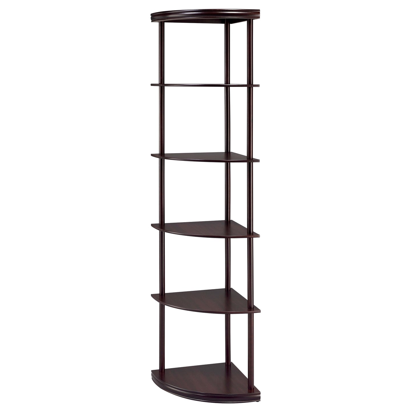 Coaster Furniture Bonwick 800279 72-inch 5-shelf Corner Bookshelf - Cappuccino IMAGE 3