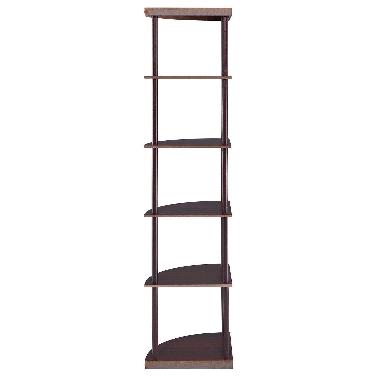 Coaster Furniture Bonwick 800279 72-inch 5-shelf Corner Bookshelf - Cappuccino IMAGE 5