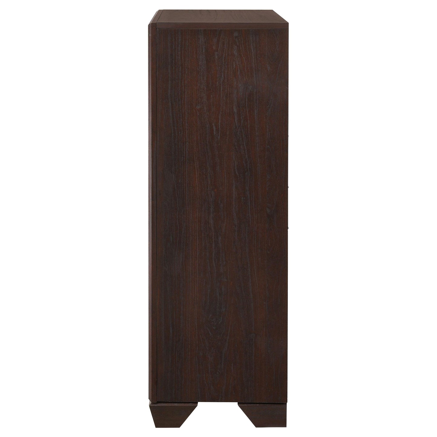 Coaster Furniture Kauffman 204395 5-Drawer Bedroom Chest - Dark Cocoa IMAGE 4