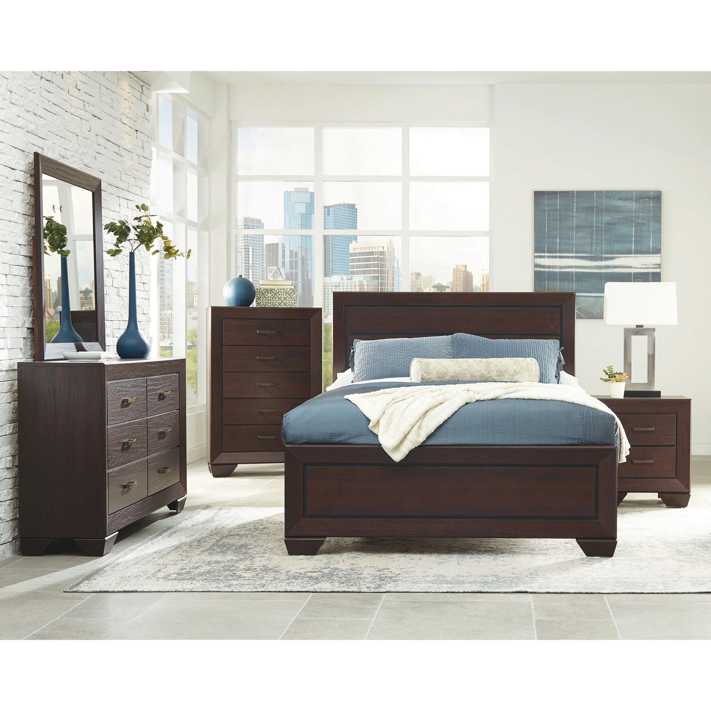 Coaster Furniture Kauffman 204393 6-Drawer Dresser - Dark Cocoa IMAGE 10