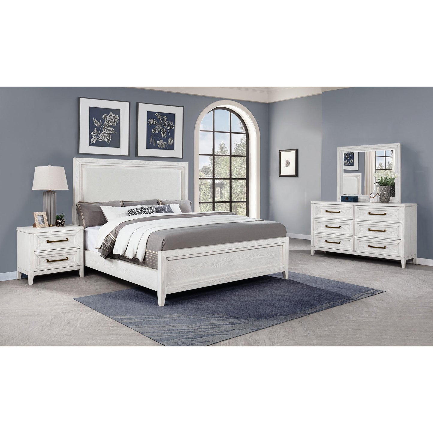 Coaster Furniture Marielle 224841Q-S4 6 pc Queen Upholstered Bedroom Set IMAGE 1