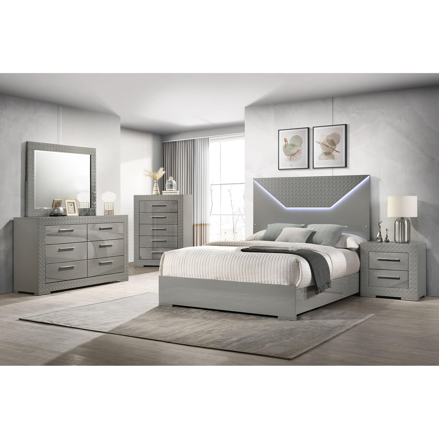 Coaster Furniture Ives 224971KE-S5 7 pc King Panel Bedroom Set IMAGE 1