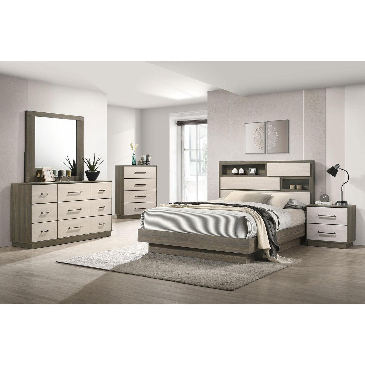 Coaster Furniture Fenwick 224981KE-S5 7 pc King Bookcase Bedroom Set IMAGE 1