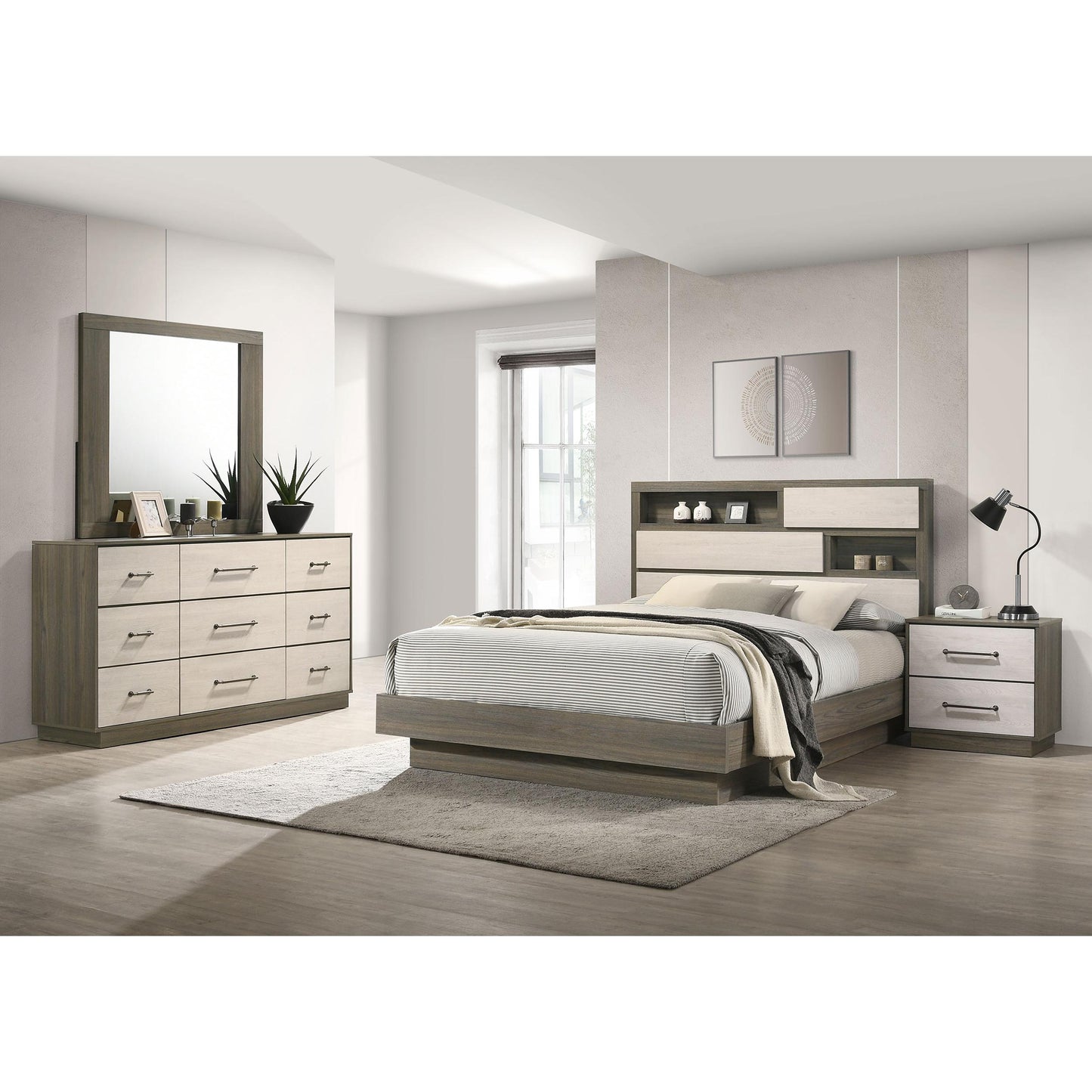 Coaster Furniture Fenwick 224981KE-S4 6 pc King Bookcase Bedroom Set IMAGE 1