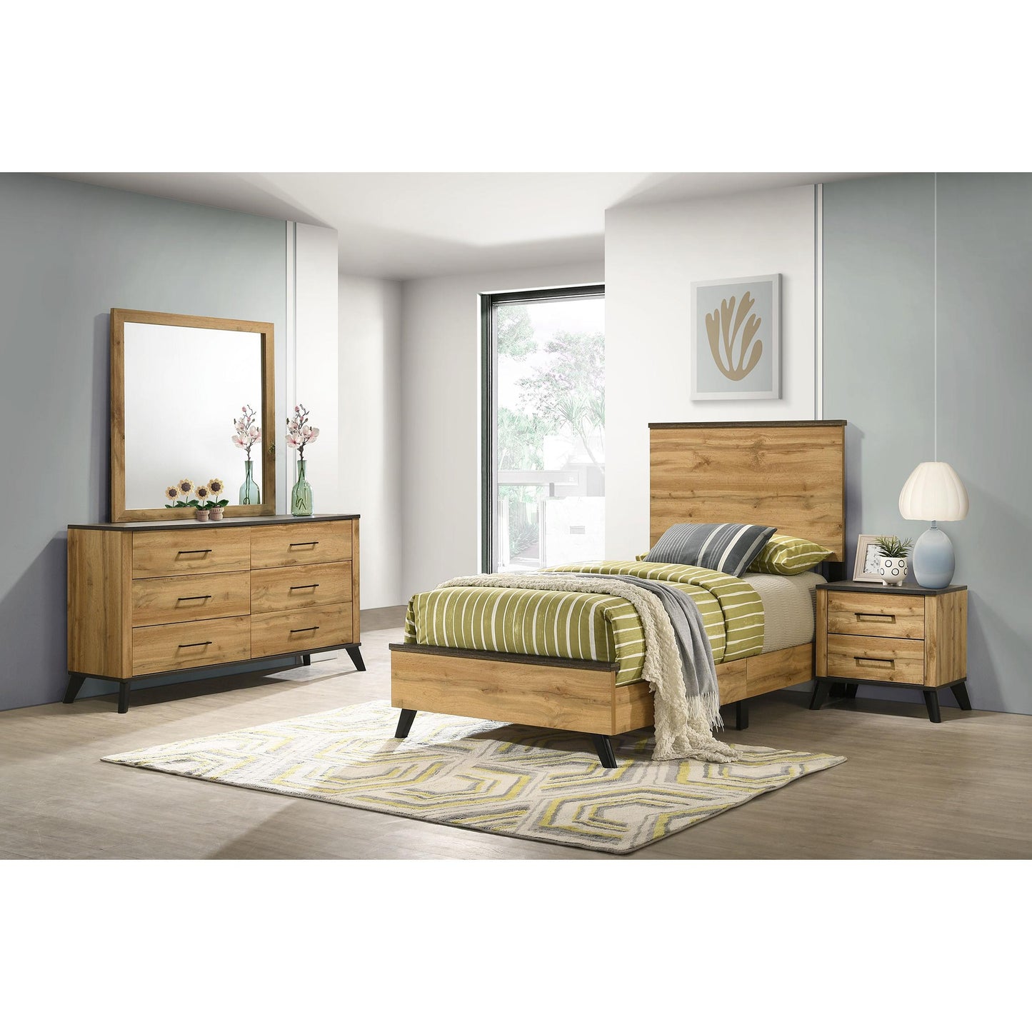 Coaster Furniture Kaywood 225001T-S4 6 pc Twin Panel Bedroom Set IMAGE 1