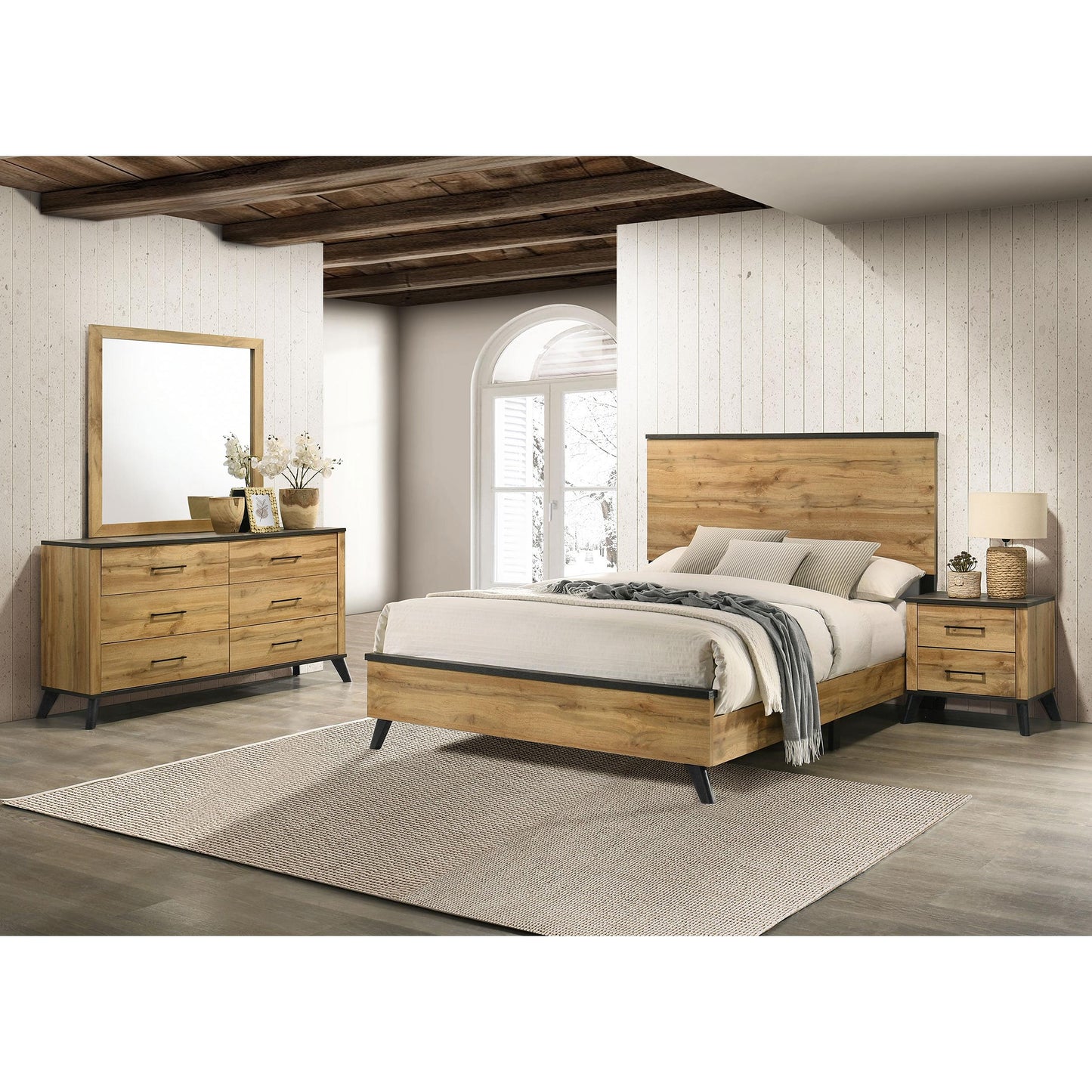 Coaster Furniture Kaywood 225001KE-S4 6 pc King Panel Bedroom Set IMAGE 1