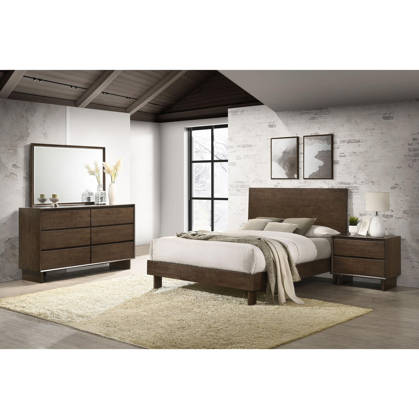 Coaster Furniture Glenwood 225011KE-S4 6 pc King Panel Bedroom Set IMAGE 1