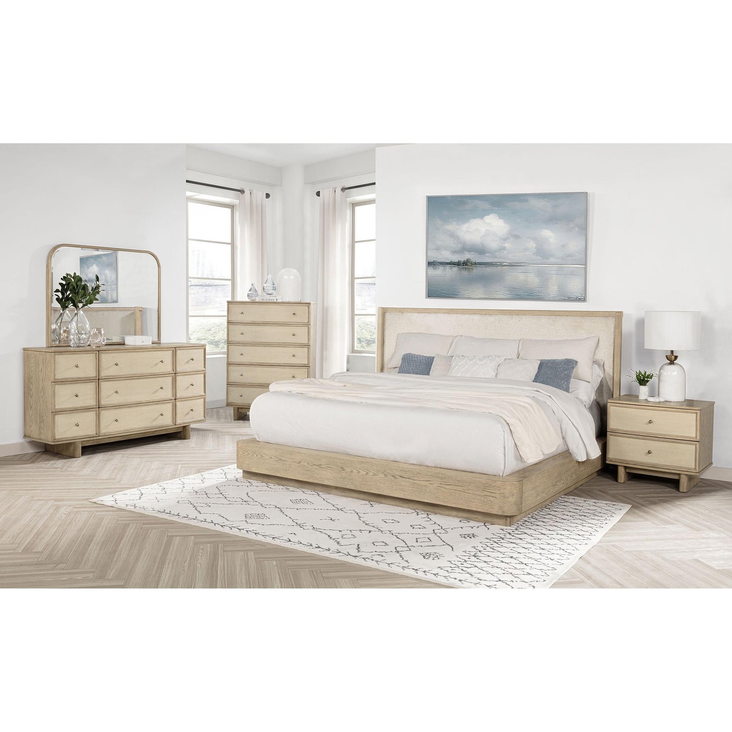 Coaster Furniture Kailani 225041Q-S5 7 pc Queen Panel Bedroom Set IMAGE 1