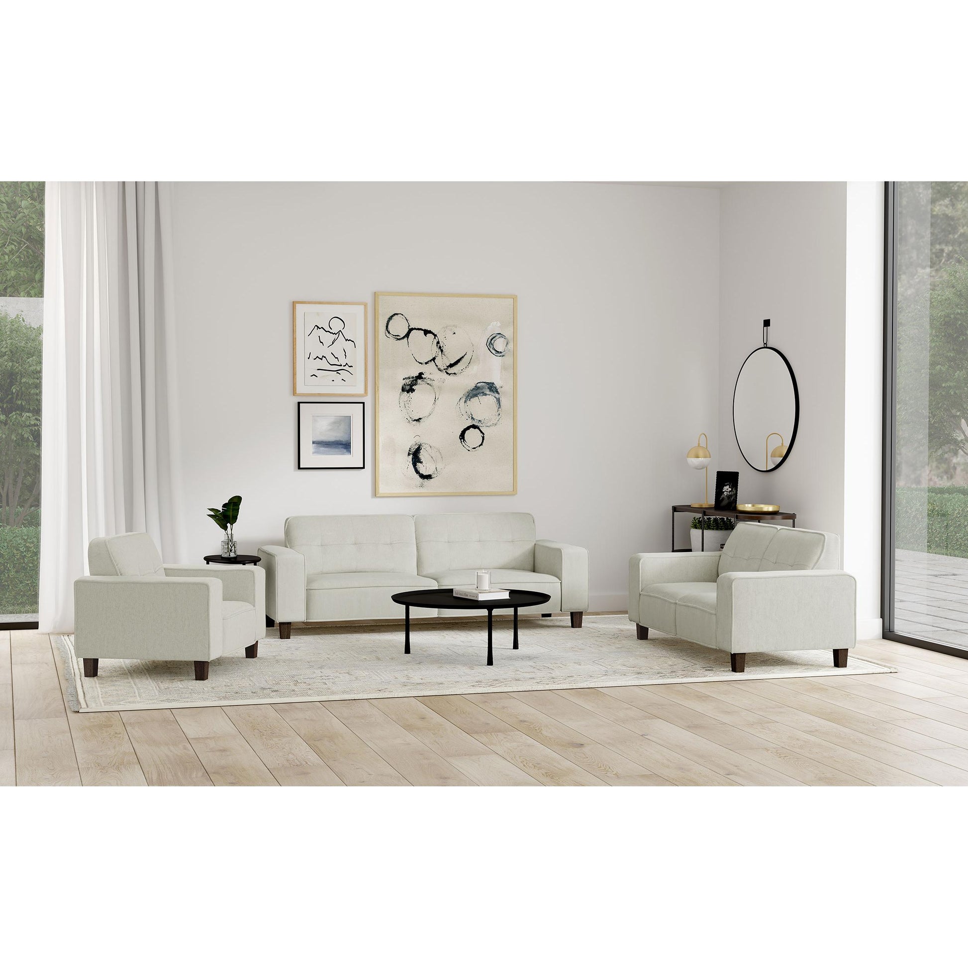 Coaster Furniture Deerhurst 509647-S3 3 pc Living Room Set IMAGE 1