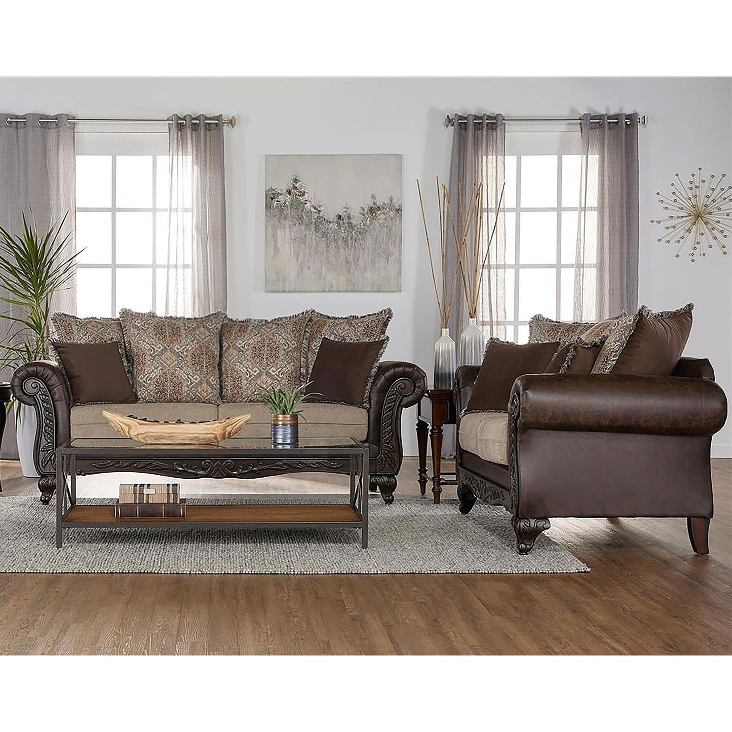Coaster Furniture Elmbrook 508571-S2 2 pc Living Room Set IMAGE 1