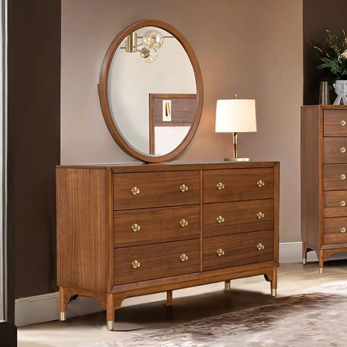 Furniture of America Hepburne FM74000WN-Q-4PC 6 pc Queen Panel Bedroom Set IMAGE 3