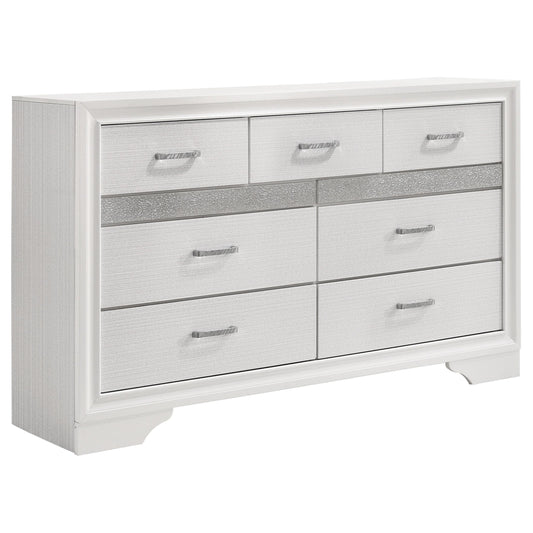 Coaster Furniture Miranda 205113 7-Drawer Dresser - White IMAGE 1