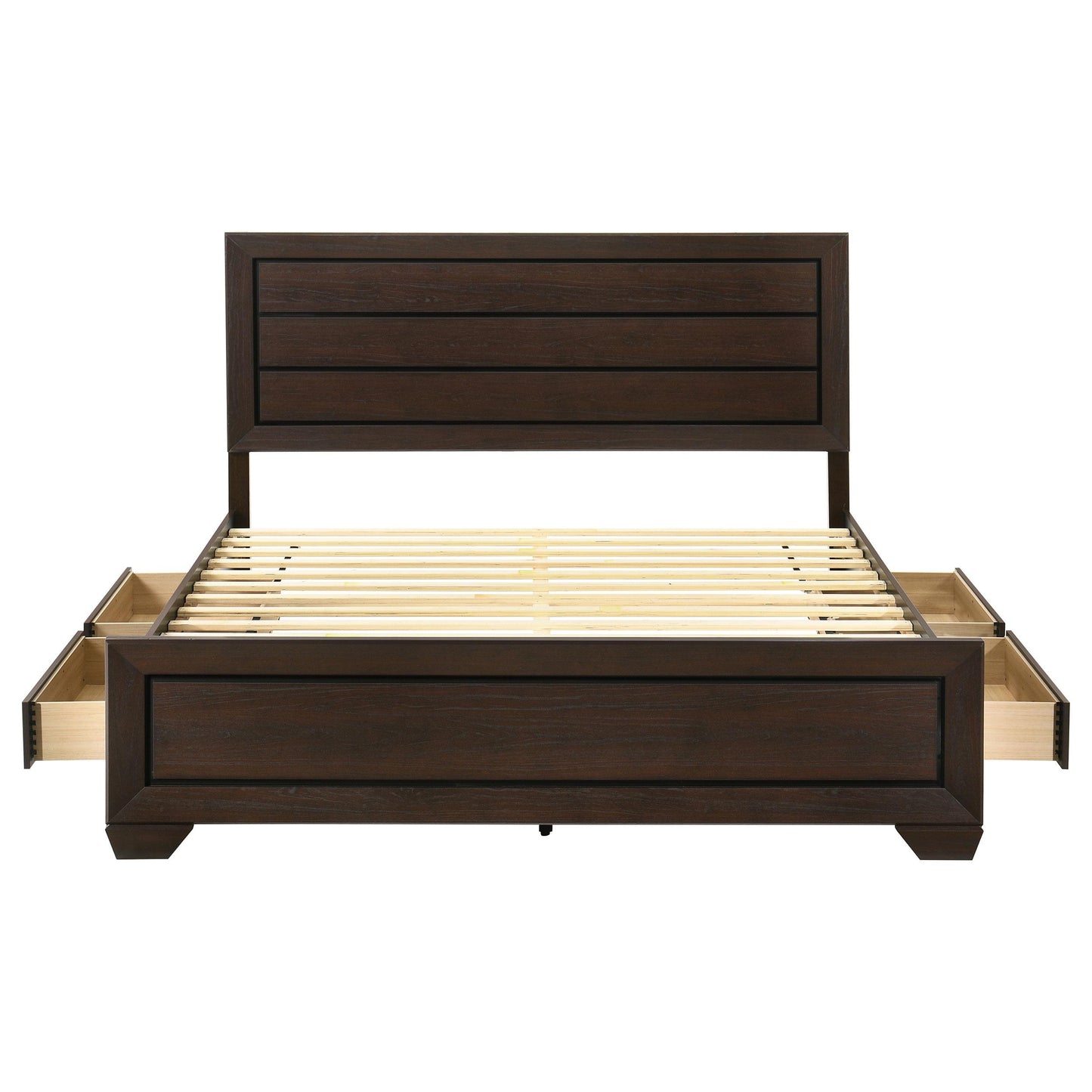 Coaster Furniture Kauffman 204390KE Wood Eastern King Storage Panel Bed - Dark Cocoa IMAGE 6