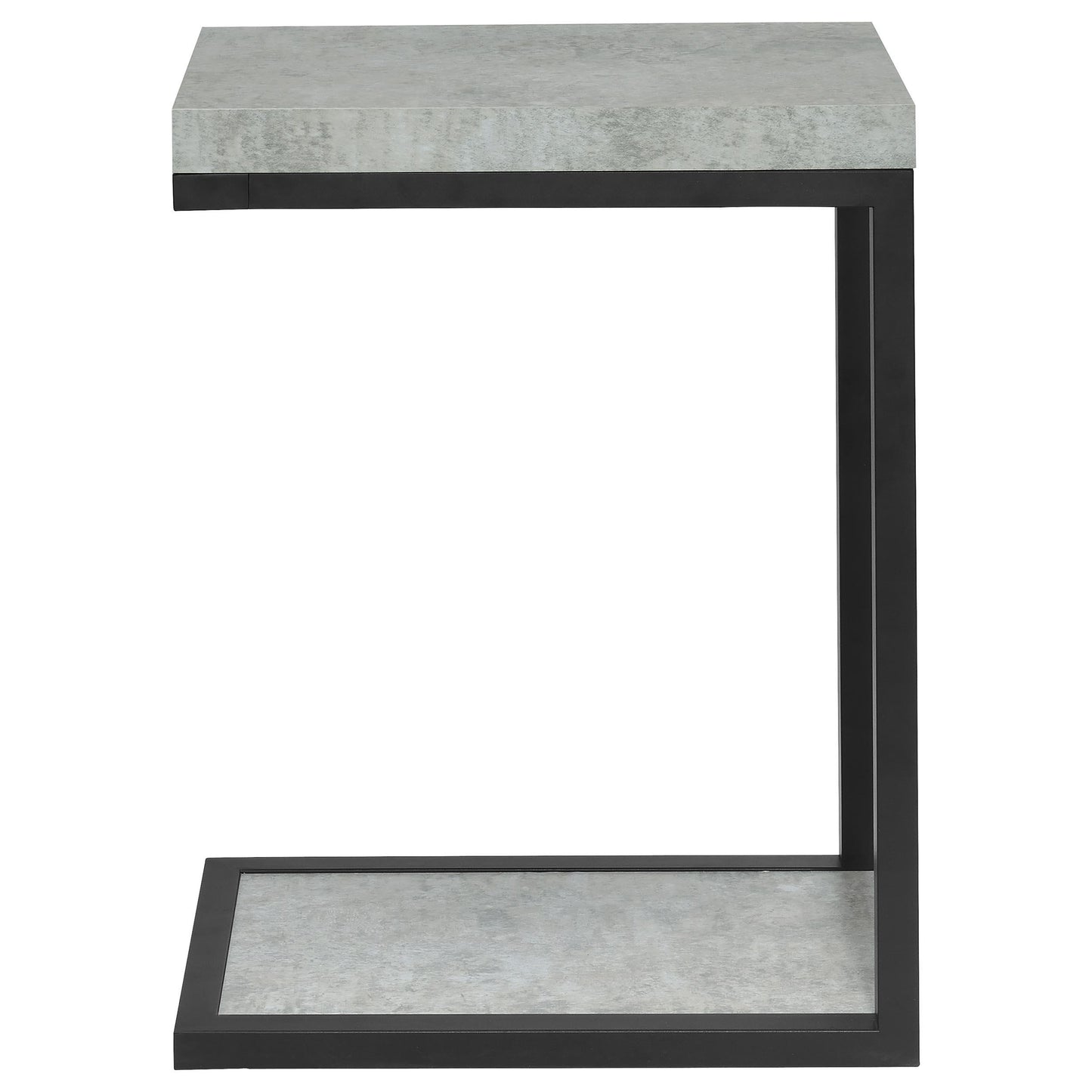 Coaster Furniture Beck 902933 Engineered Wood C-Shape Sofa Side Table - Cement IMAGE 3