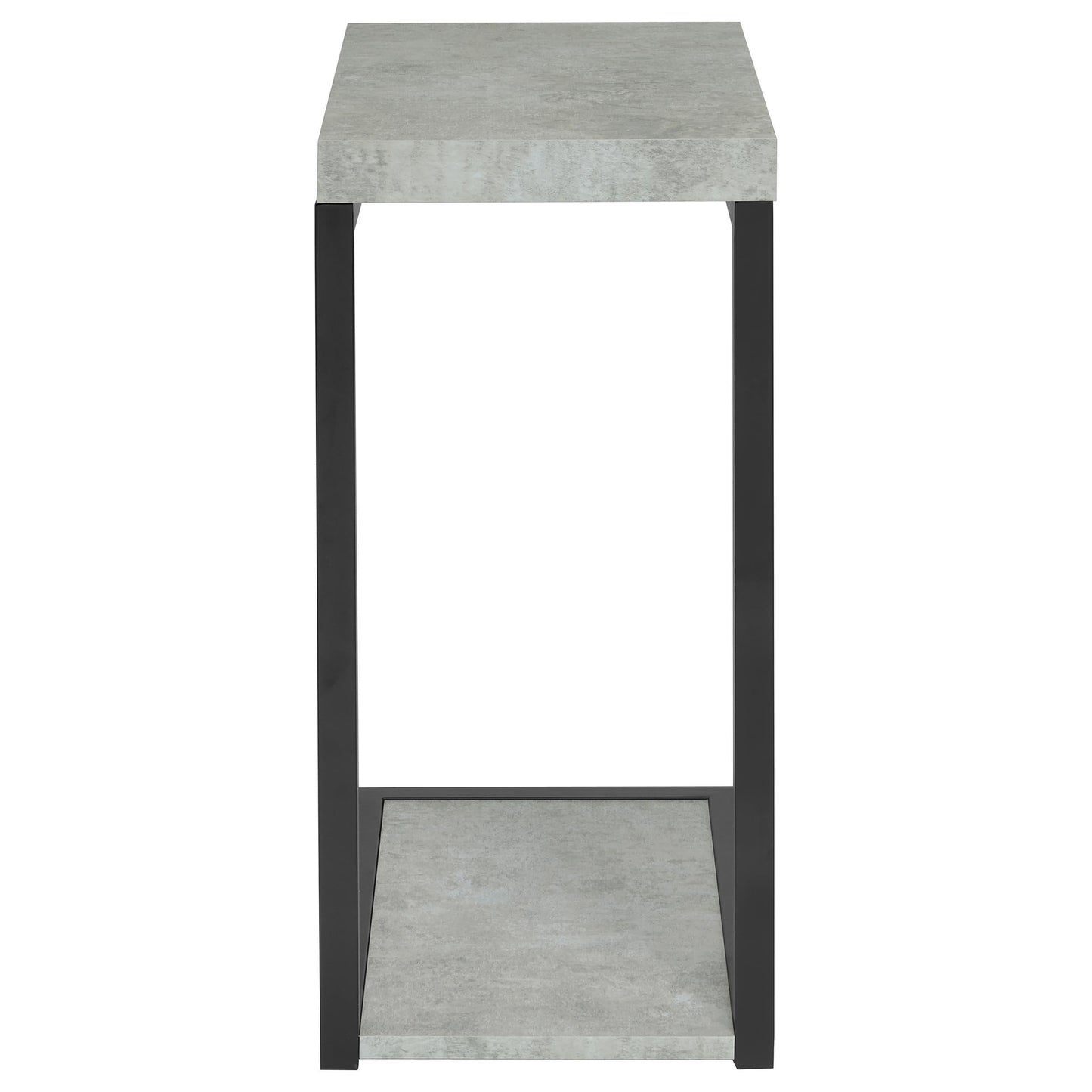 Coaster Furniture Beck 902933 Engineered Wood C-Shape Sofa Side Table - Cement IMAGE 4