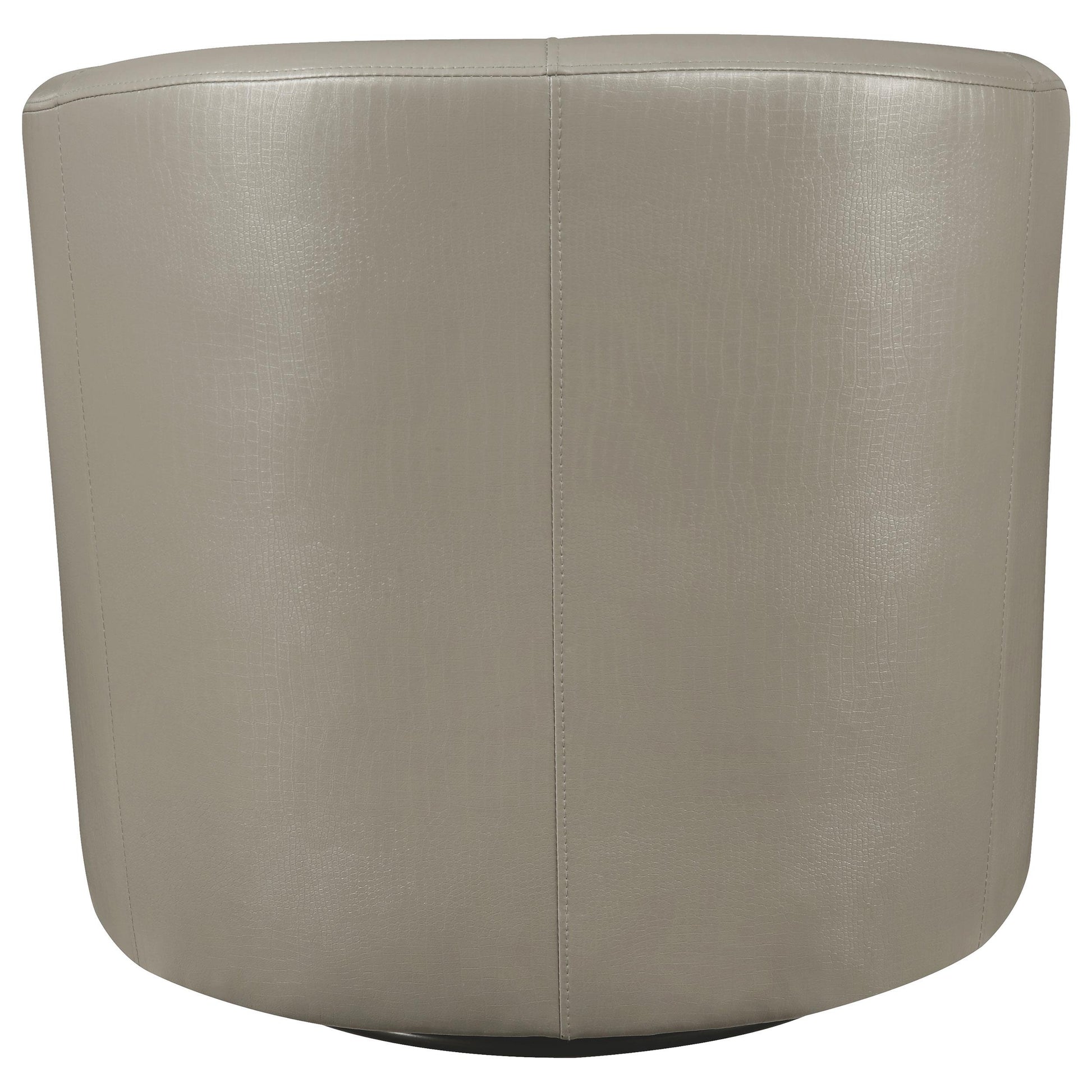 Coaster Furniture Turner 902726 Upholstered Barrel Back Swivel Chair - Champagne IMAGE 4