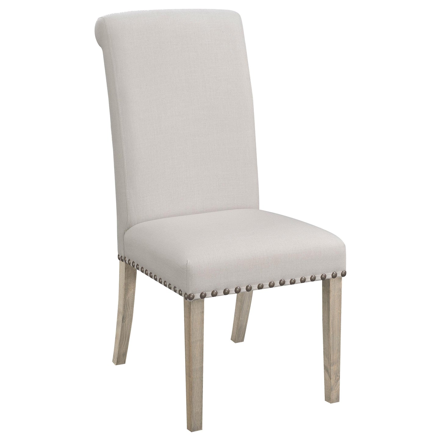 Coaster Furniture Salem 190152 Fabric Upholstered Dining Side Chair - Beige (Set of 2) IMAGE 1
